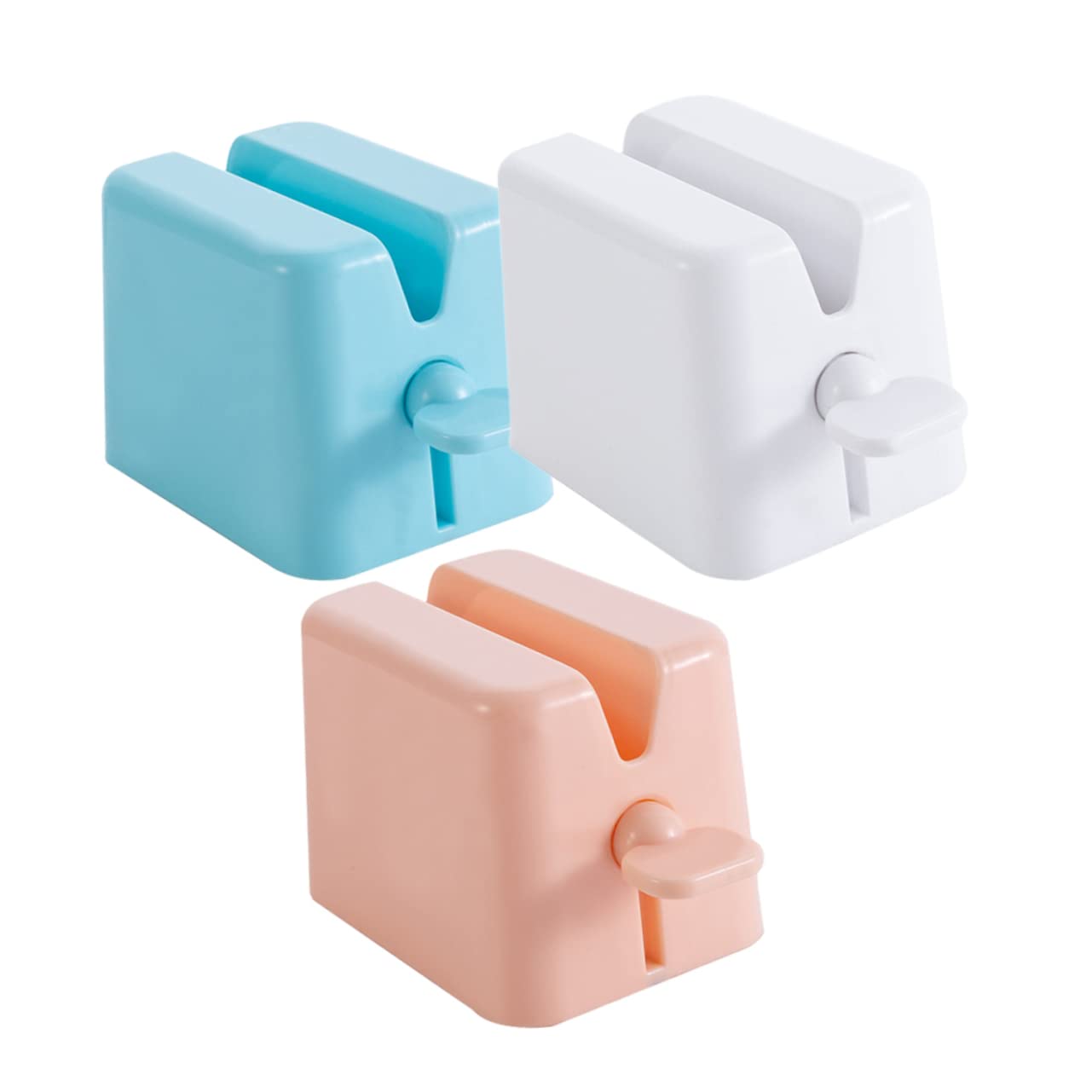 Ipetboom 9pièces Squeezer à Dentifrice Manuel Plastique Tube Extrudeur Pour Salle De Bain Blanc Rose Bleu Accessoire Pratique Pour Économiser De Espace Et Les Déchets
