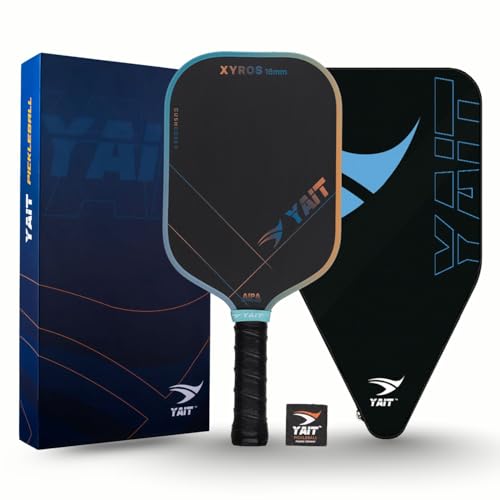 Image of Sports Xyros Foam Pickleball Paddle | 16mm Full Foam Pickle Ball Racket | 1 Year Warranty | CushCore+ Tech|4 Layer Japanese Toray T700 Carbon |AIPA Approved of USAPA Standards| Cover Bag Included