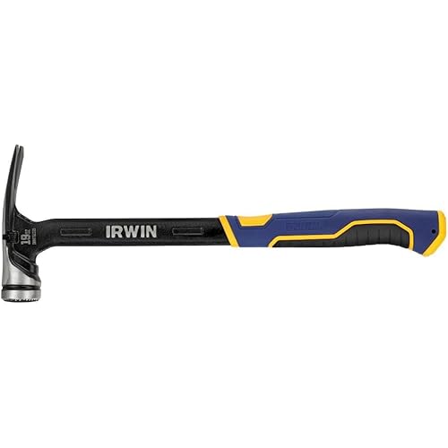IRWIN Milled Face Hammer, Max Strike, High Velocity Steel Hammer with Magnetic Nail Starter (IWHT51019)