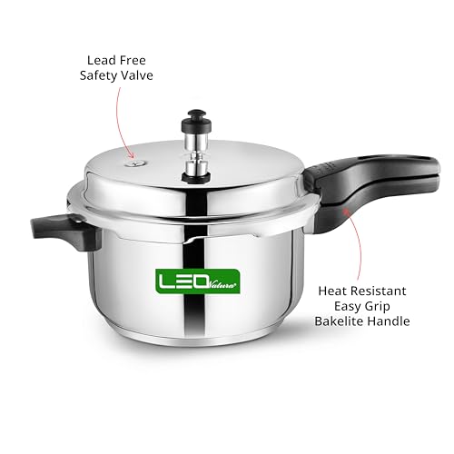 Image of 2L, 3L & 5 Litres Pressure Cooker Combo | Outer Lid | Stainless Steel | Induction & Gas Stove Compatible | ISI Certified | 5 Years Manufacturer's Warranty (2,3,5 litre Combo)