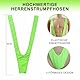 WOSE Borat Mankini Badeanzug Herren Hochgeschnittener Slip Badeanzug Tanga String V Form Party-Kostüm Bikini für Männer, V Sling Stretch Body Strap Thongs Bodysuit Unterwäsche, Einheitsgröße, Grün