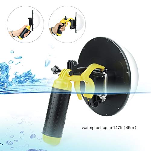 Six (6) inch Waterproof Dome Port for GoPro Hero 8 with Waterproof Housing, Trigger and Floaty Hand Grip for underwater photography and video taking - waterproof up to 45 meters - Thumbnail 5