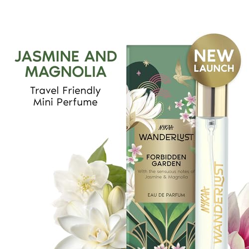 Image of Nykaa Wanderlust Forbidden Garden Eau De Parfum I Travel size, mini Perfume for Women - 16 ml I Jasmine and Magnolia Perfume | Long-Lasting, Travel‐Friendly, Vegan,Paraben‐Free, IFRA Certified
