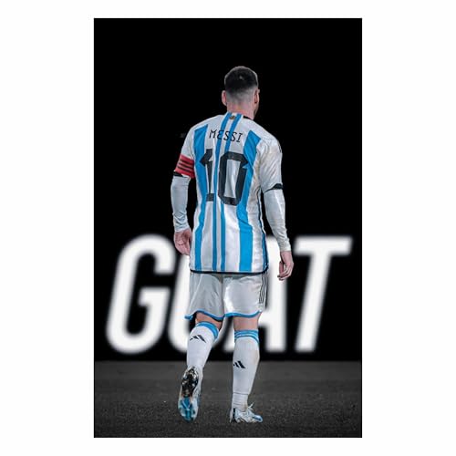 Image of Goodi Cart Lionel Messi Poster Set of 6 | Unframed 8 x 12 Inch Football Wall Art Prints on 300 GSM Paper | Aesthetic Soccer Wall Posters for Bedroom, Hostel, Living Room & Office Decor