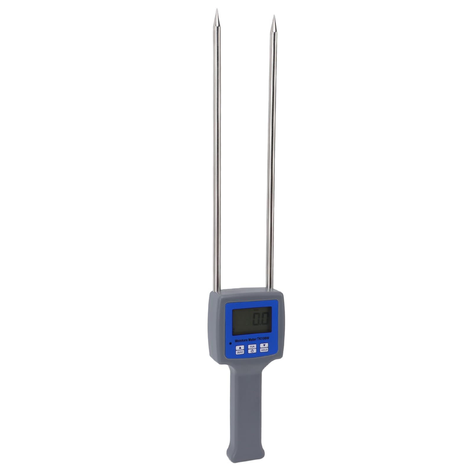 Aramox Medidor de Humedad de Madera, Medidor Digital de Humedad de Madera con Sonda de Acero Inoxidable, Rango de 0 a 84 por Ciento, LCD Retroiluminada, Compensación Automática de Temperatura para