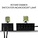 Miayaya Lights Switch Dimmer Rotary 300W 120VAC for ZE-03A Zing Ear Incandescent Home Table Lamps Control Repair Kits Replacement Tools Knob Durable Easy Installation Fine Workmanship Safe