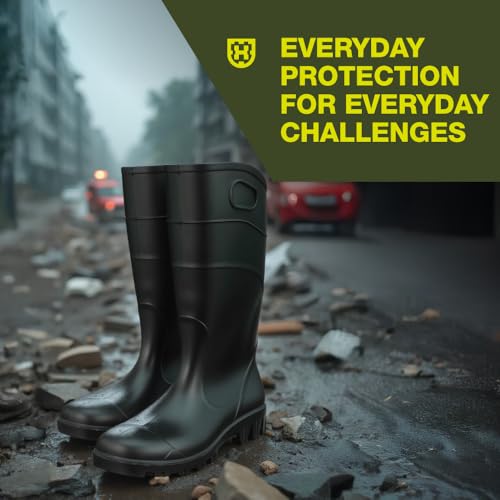 Heartland All Purpose 15” Waterproof Work Boots for Men and Women - Lightweight, Flexible Modern PVC Boots with Easy On/Off, Slip-Resistant Outsoles4
