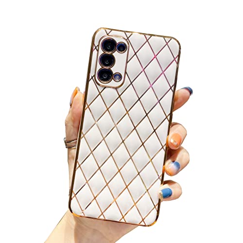 Galaxy Note 20 Case Cute Luxury Glitter Sparkle Plating Phone Case for Women Girls Full Camera Lens Protection Shockproof Edge Bumper TPU Protective Cover Case for Samsung Galaxy Note 20 5G-White