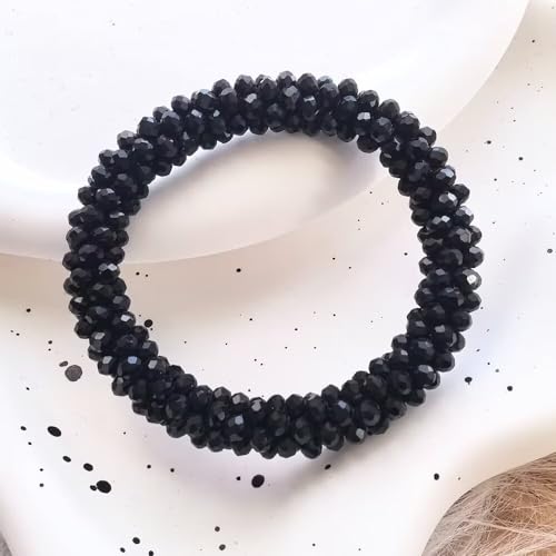 Handmade Bead Bracelet Artificial Crystal Artisinal Chunky Statement Jewelry Boho Accessories For Women4