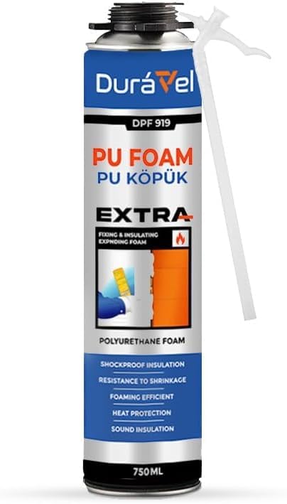 PU Foam Extra, 750ml, Polyurethane Foam for Filling & Insulation
