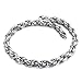 AmDxD Chockers Collier Homme Argent, Collier Ado Garcon Verrouillage Dense en Forme de O Acier Inoxydable 7mm50cm
