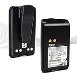 (2-Pack) 7.2V Ni-MH Replacement Battery for Motorola Radios MagOne BPR40 A8 PMNN4071 PMNN4071A PMNN4071AR Walkie Talkies with Belt Clip