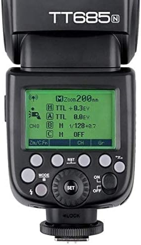 Godox TT685 N Speedlite HSS 1/8000s GN60 Think Lite 2.4GHz TTL Flash for Nikon Camera Black