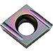 Kyocera CCET 32502MFLU PDL010 Grade DLC, 80 Degree Diamond, Positive Rake Angle, Left-Hand Turning Insert for Continuous and Low Feed in Non-Ferrous Metal (10 pcs)