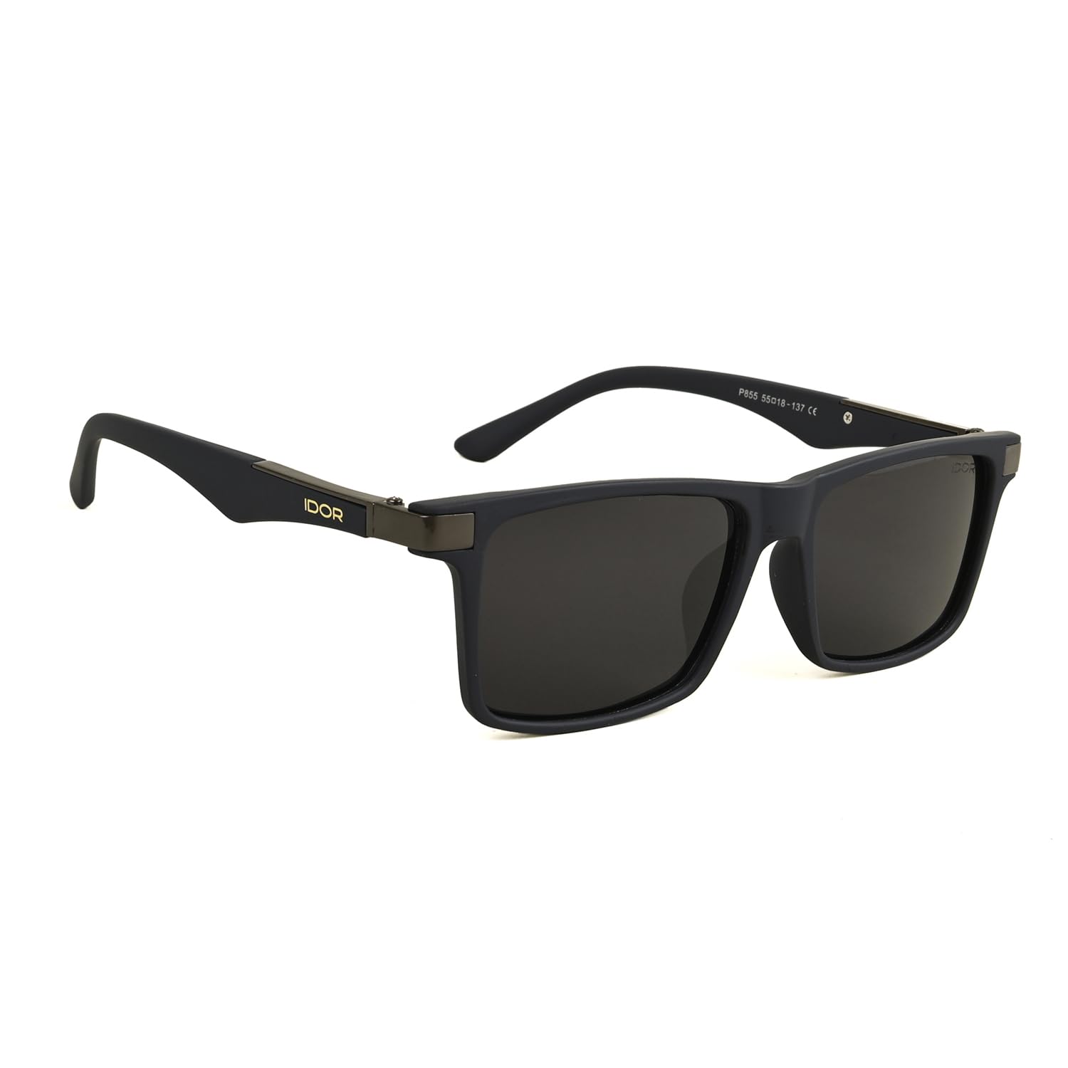 P-855 Polarized UV400 Sunglasses for Men & Women | Brown Tortoise Square Full Rim Frame | Brown Polarized Polycarbonate Lens | Lightweight TR90 Driving, Travel & Outdoor Sunglasses-image-34