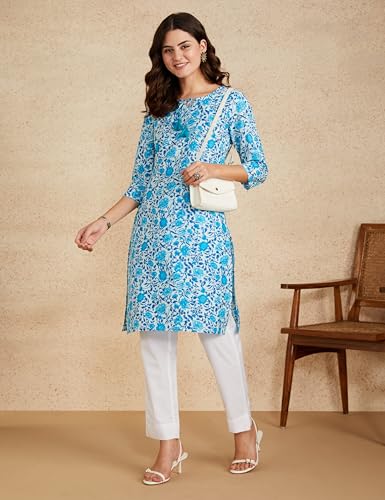 Image of Amazon Brand - Myx Women Cotton Rich Slim Pants (Available in Plus Sizes)