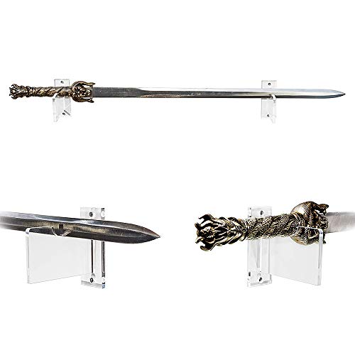 DECDEAL Suporte para exibição de taco de hóquei Suporte de parede acrílico transparente Suporte para