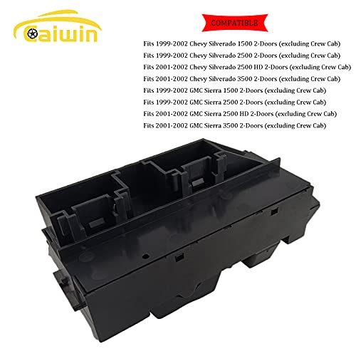 15047637 Front Left Driver Side Power Window Master Control Switch fit for 1999 2000 2001 2002 Chevy Silverado GMC Sierra 1500 2500 3500(Black Button) - Thumbnail 6