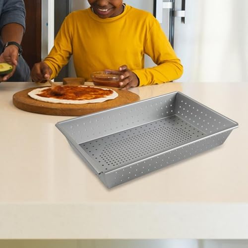 Plateau à pizza robuste anti-déformation en aluminium pour four de restaurant - 3