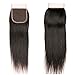 RUIMEISI Brazilian Straight Hair With Closure 3 Bundles Unprocessed Virgin Human Hair Bundles With Lace Closure Free Part Hair Extensions Natural Colorï¼ˆ12/14/16+10 Inch