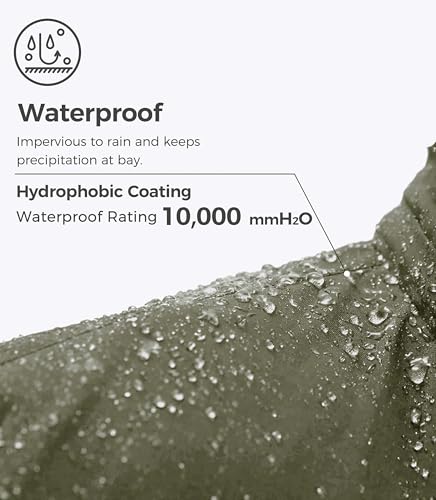 Wantdo Giacca da Sci Montagna Calda Invernale Parka da Neve Imbottita Cappotto da Snowboard in Pile Giubbotto con Cappuccio Impermeabile Uomo