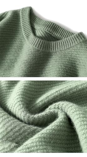 Men's Sweater Round Neck Loose Warm Pullover Plus Size Knit Tops3