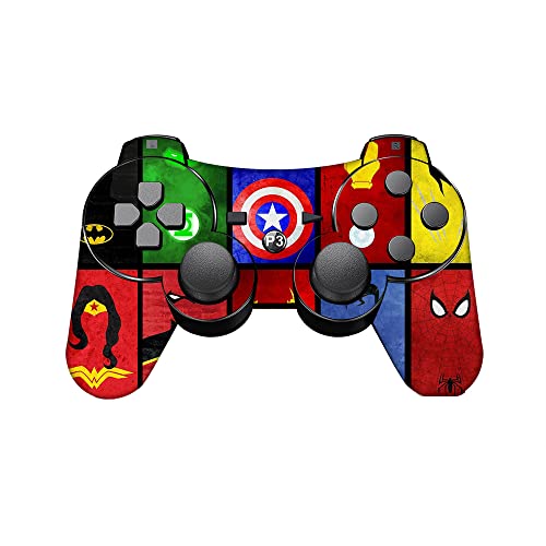 Image of GADGETS WRAP Printed Vinyl Decal Sticker Skin for Sony PlayStation 3 PS3 Controller Only - Super Heros