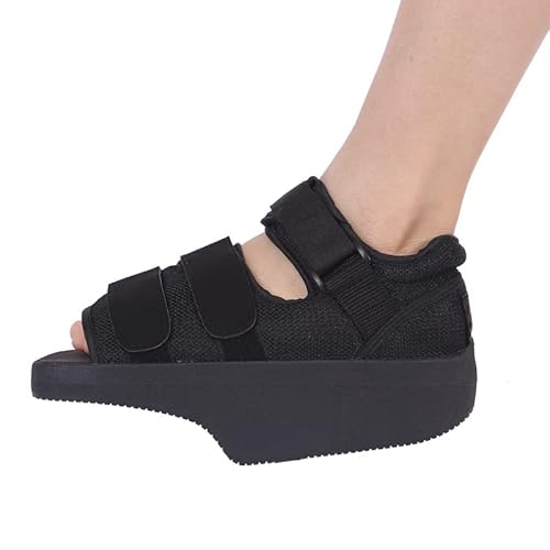 GKPLY Post-OP-Schuhe, leichte Orthowedge-Schuhe mit gebrochenem Zeh, Vorfußbelastungsschuhe, medizinisch-orthopädische Fußorthesen-Entlastungs-Heilschuh, für Fußknochen- oder Weichteiloperationen Cover