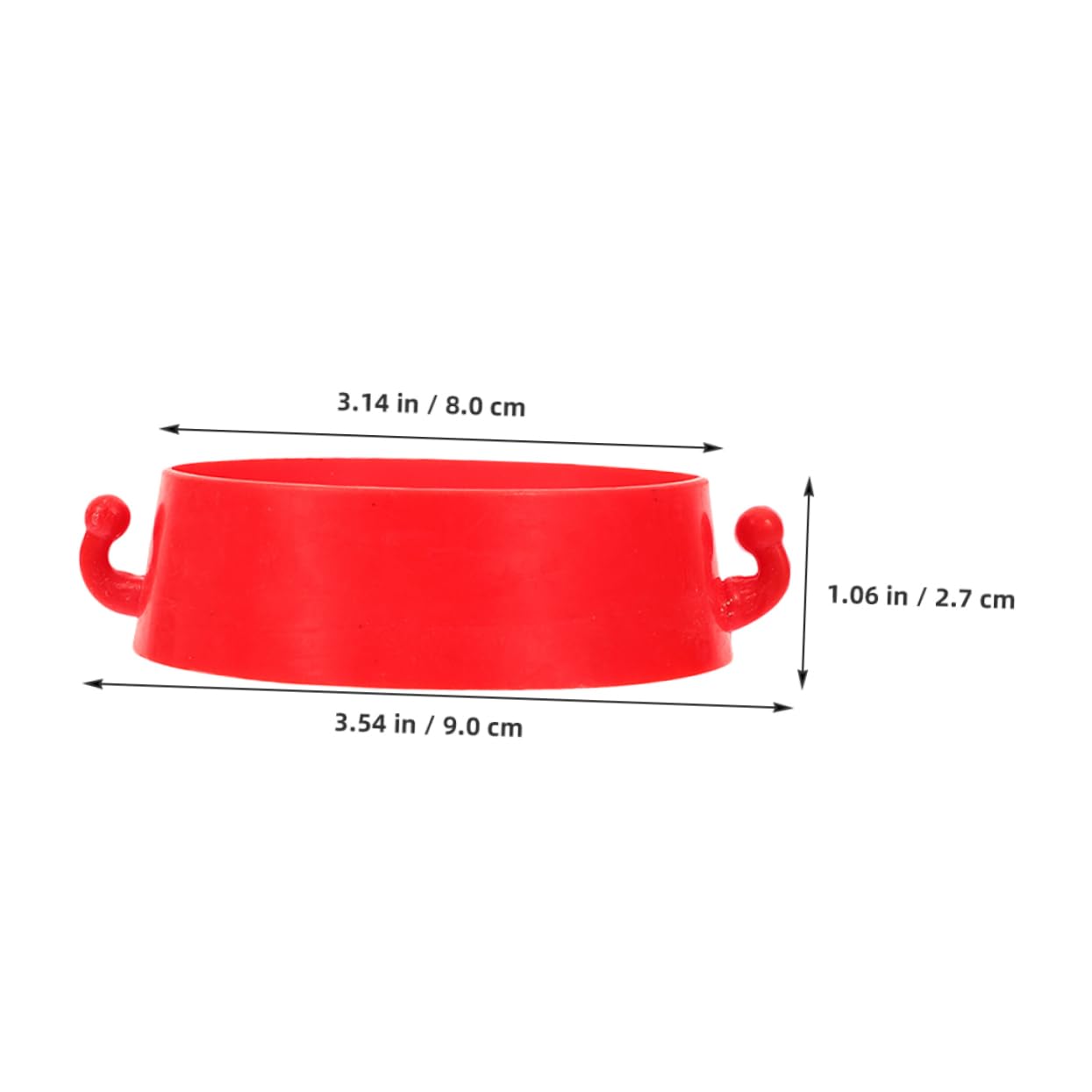 LIFKOME Construction Cones Connector Chain 6pcs Plastic Connector Rings Wear-Resistant Traffic Cone Links