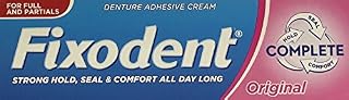 Fixodent Original Denture Adhesive Cream 47g x 3 Packs