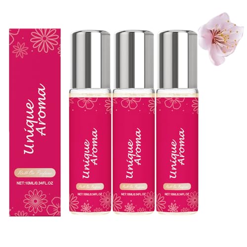 Perfume Roll-On para mujer, perfume de feromonas, perfume para mujer, fragancia duradera, exuda encanto y refuerza la confianza en sí misma (3 unidades)