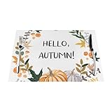 Facile à nettoyer : ces sets de table sont lavables à l'eau et faciles à nettoyer. Il suffit de les essuyer avec un chiffon humide ou de les laver avec de l'eau chaude savonneuse. Pour les taches tenaces, utilisez une brosse avec du savon et de l'eau. Évitez le lavage en machine pour de meilleurs résultats.