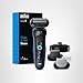 Braun Electric Shaver for Men, Series 5 5150cs, Wet & Dry Razor, Turbo Shaving Mode, Foil Shaver, with Beard Trimmer, Body Groomer and Charging Stand, Blue