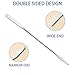 Cosmetic Mixing Makeup Spatula Nail Art Palette Stick Stirring Stainless Steel Rod Mixer Artist Tool for Salon Color Cream Mixing for Professional and Personal Use (Silver, 2 Pcs)