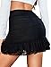Avidlove Women's Sexy Skirt Ruched Bodycon Double Layer Casual Mini Skirt