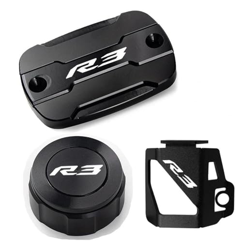 Tapa de tanque de combustible YZF-R3 juego de protectores de frenos negro