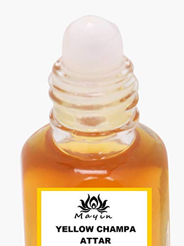 Mayin Attar Yellow Champa Perfume for Men and Women, 5 ml