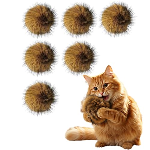 Cat-Toy-Faux-Rabbit-Fur-Ball2026-New-Soft-Rabbit-Fur-Catnip-BallsFluffy-Catnip-Toy-for-Indoor-CatsWashable-Fun-to-Chase-for-Exercise-and-Bonding-Ball6pcs Cat Toy Faux Rabbit Fur Ball,2026 New Soft Rabbit Fur Catnip Balls,Fluffy Catnip Toy for Indoor Cats,Washable & Fun to Chase for Exercise and Bonding (Ball/6pcs) - Image 1