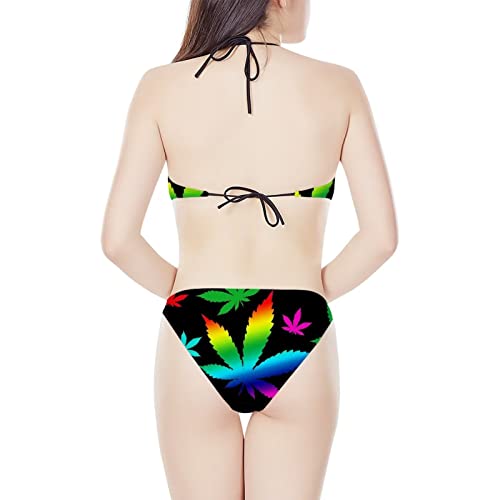 FKELYI Family Matching Set Halter Swimsuit Bikini Set Summer Swimming Trunks3