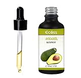  Aceite de aguacate prensado en frío para cara y piel, 50 ml, sin aditivos con pipeta, para el cuidado facial y corporal