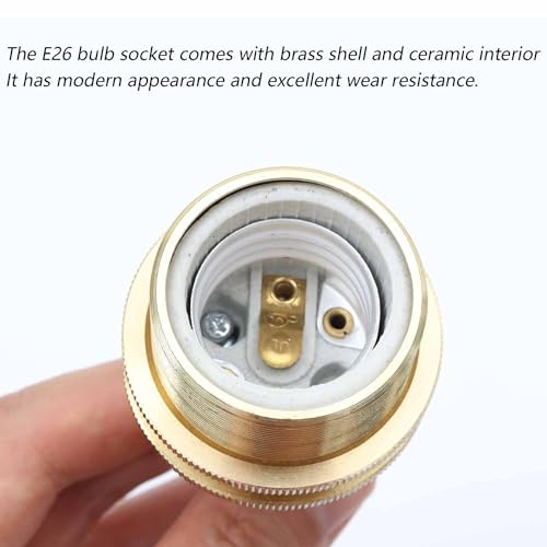 Image of Bieye CC04 Vintage Brass Ceiling Pendant Light, Antique Electroplated Hanging Light Fixture with 4FT Cord, for Dining Room, Kitchen Island, Living Room