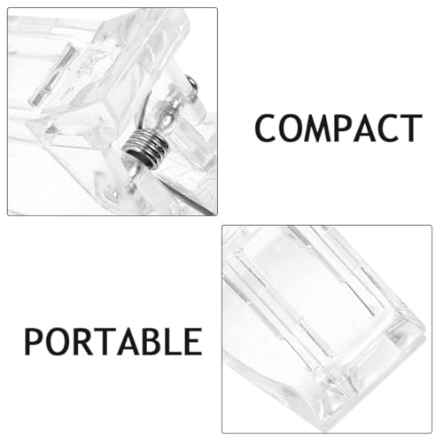 Clips para uñas cristal 20 piezas para arreglos miniatura 7