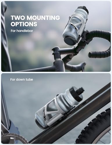 image for Lamicall Bike Water Bottle Holder - [Tracker Storage] [for Handlebar &