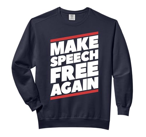 Make Speech Free Again - Bold Design Comfort Colors Adult Sweatshirt
