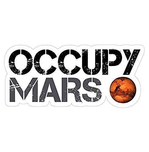Occupy Mars SpaceX Decal Sticker - Sticker Graphic - Auto, Wall, Laptop, Cell, Truck Sticker for Windows, Cars, Trucks