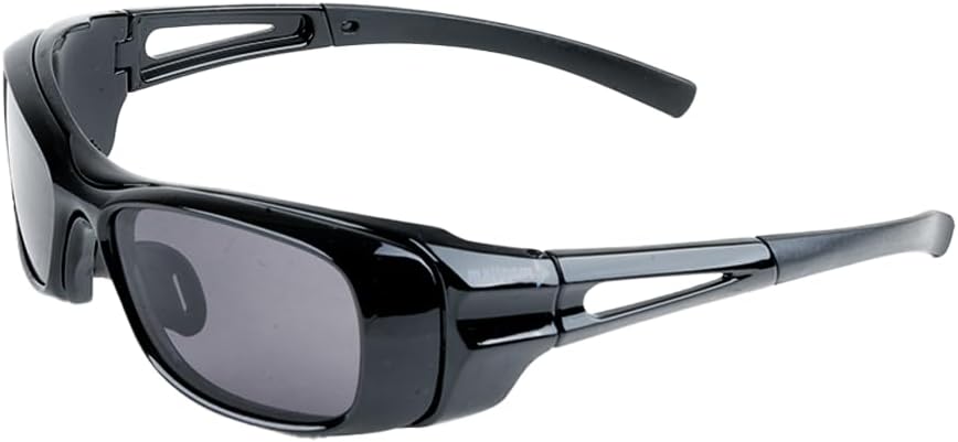 Mallcom Vega Safety Goggles Polycarbonate Frame Interchangable Lenses & Eyebrow Protector for Riding Motorcycle, Construction, Chemical Splashes, Industrial, Lab & Hospital (Pack 1)