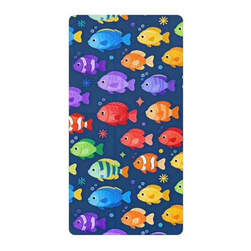 Drap de berceau coton doux élastique housse lit bébé coloré