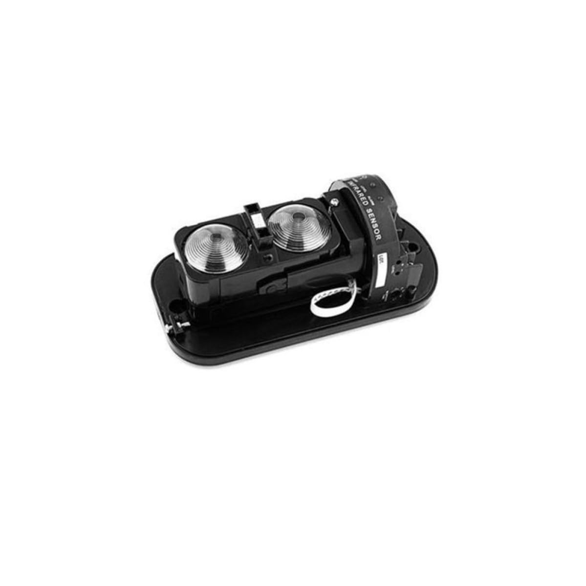 Détecteur Infrarouge à Double Faisceau Cylindre Pc, Noir 100m | Usage Intérieur et Extérieur, Forte Résistance aux Intempéries, Installation Facile, 3 Voyants Led, Angle Réglable