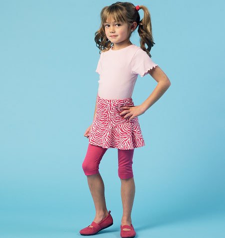 McCall 's Schnittmuster 6918 Kinder/Mädchen Bonbonfarben Größen: 7–44–12–14