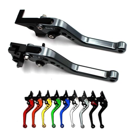 Manetas de freno y embrague cortas mecanizadas en aluminio titanio para Yamaha FZ1 5
